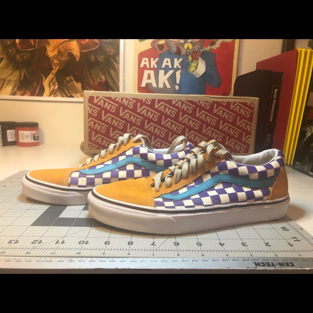 Thermachrome checker vans old Skool sz8.5 mens